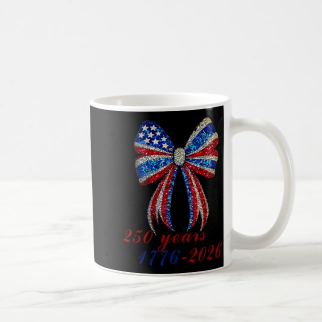 Mug 4th Of July Coquette American Flag Bow Funny Girls (Droite)