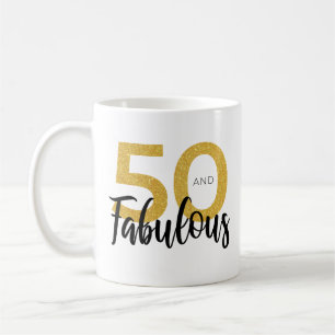 Mug 50 + Cadeau fabuleux de la fête du 50e anniversair