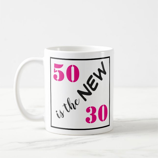 Mug 50 est le nouveau 30 drôle 50e anniversaire (Gauche)