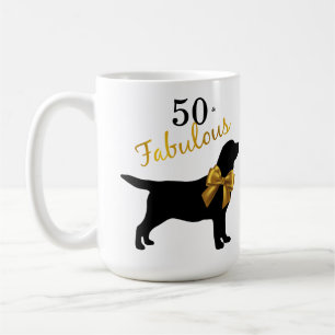 Mug 50 et fabuleux - Chien mignon - Noir d'or Labrador