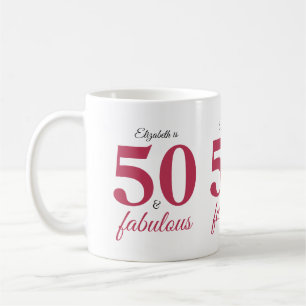 Mug 50 Et Fabuleux Rose
