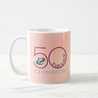 Mug 50 et fabuleux rose Anniversaire Keepsaké