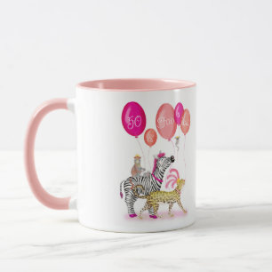 Mug 50 et Fabulous glamour animaux d'anniversaire tass