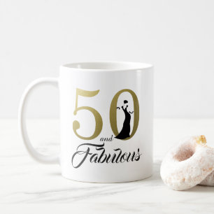 Mug 50 et Fabulous Gold Foil 50e anniversaire