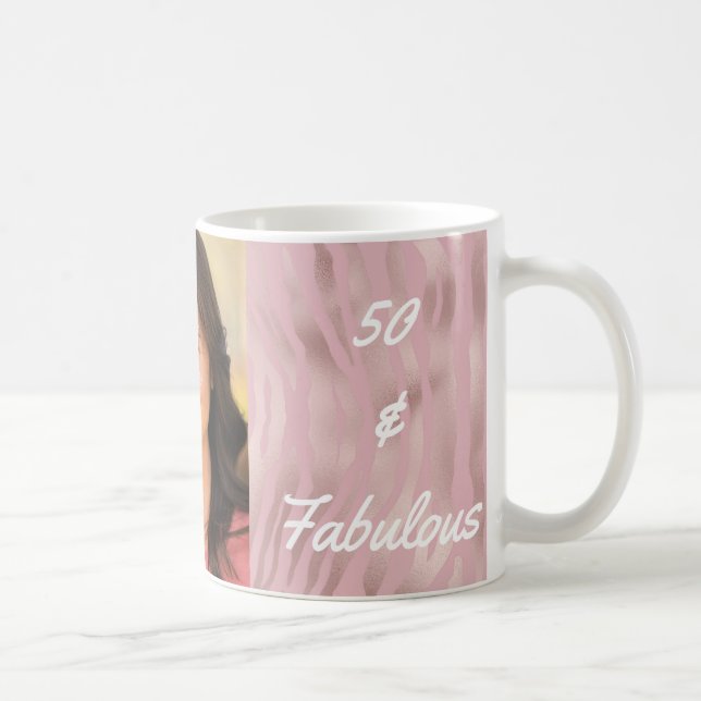 Mug 50 et Fabulous Photo Pink Zebra (Droite)