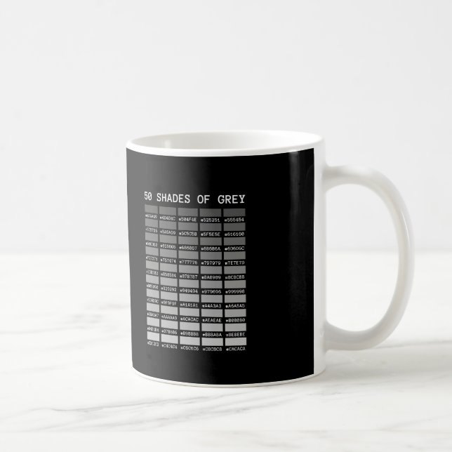 Mug 50 nuances de gris (Droite)