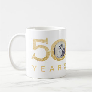 Mug 50e 50 ans Gold Mariage Anniversaire Personnalisé