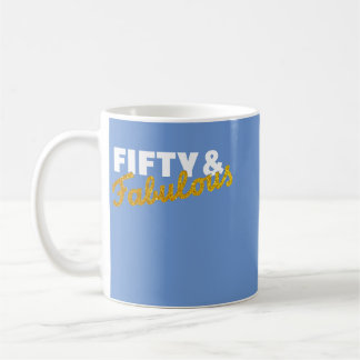 Mug 50e anniversaire Cadeau Cinquante Fabuleux