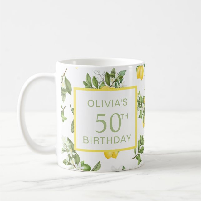 Mug 50e anniversaire Citron Citrus Botanique (Gauche)