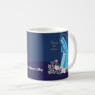 Mug 50e anniversaire de la vie religieuse Nun Fleur ro