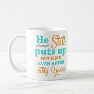 Mug 50e anniversaire du Mariage Humour pour les femmes
