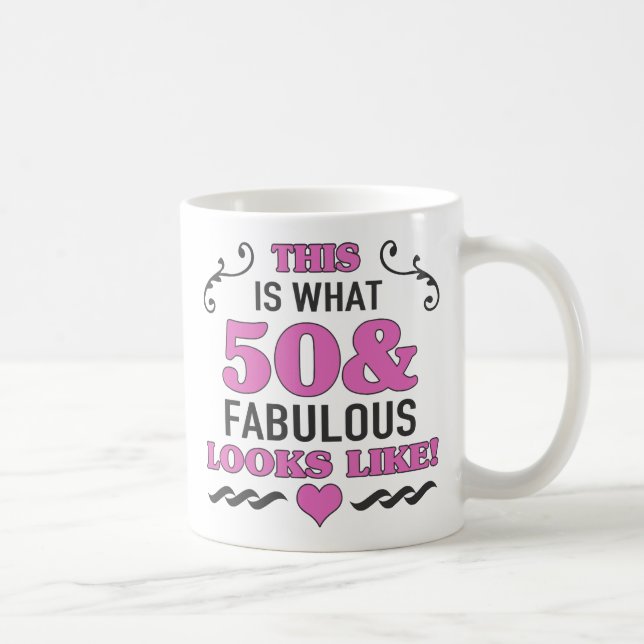Mug 50e anniversaire Fabuleux (Droite)