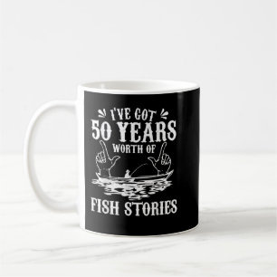 Mug 50e Anniversaire Pêcheur T Shirt Funny Basse Pêche