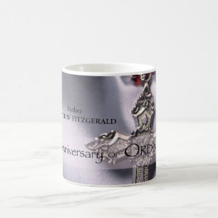 Mug 50e personnalisation Nom de l'ordre Anniversaire C