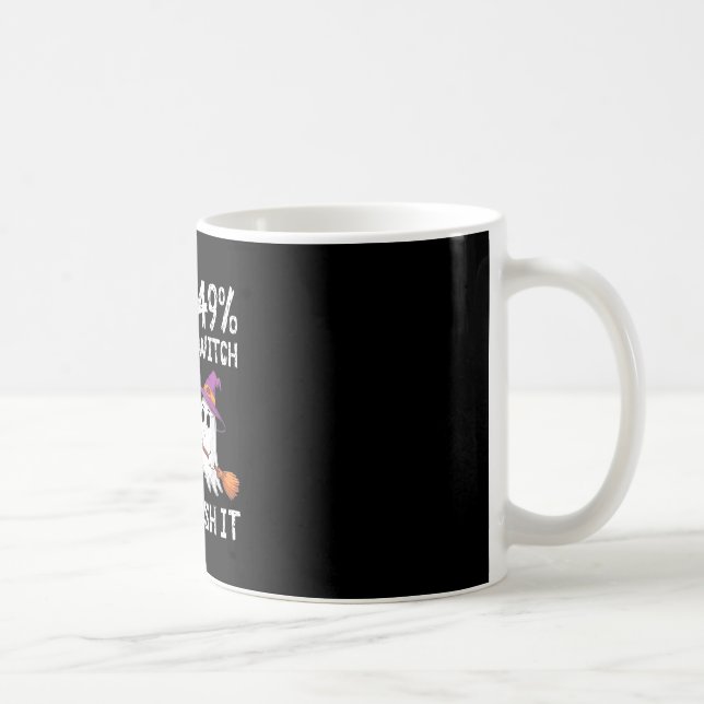 Mug 51% infirmière 49% sorcière ne poussez pas trop  (Droite)