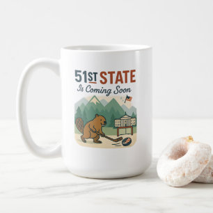 Mug 51e Drapeau d'État Hockey Canada USA