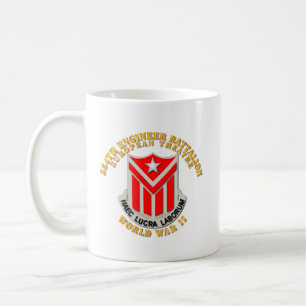Mug 554e bataillon du génie avec texte 2ÈME GUERRE M