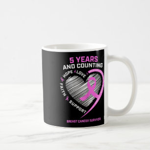 Mug 5 ans Cancer du sein Survivant 5 ans Cancer Sans c