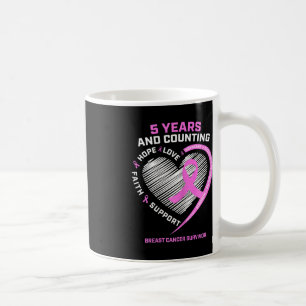 Mug 5 ans Cancer du sein Survivant 5 ans Cancer Sans c