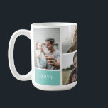 Mug 5 Collage photo<br><div class="desc">Mug personnalisé qui peut être personnalisé avec votre texte et cinq photos.</div>