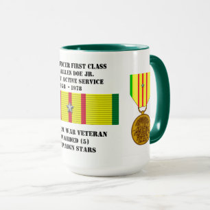 MUG 5 ÉTOILES GUERRE DU VIETNAM