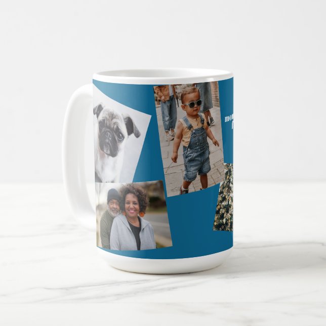 Mug 5 photos personnalisées (Devant gauche)