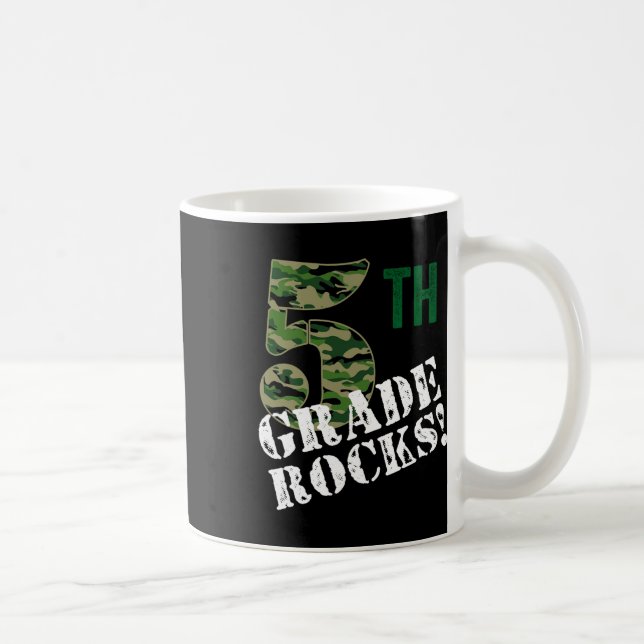 Mug 5e année, ça déchire Camo élève de cinquième année (Droite)