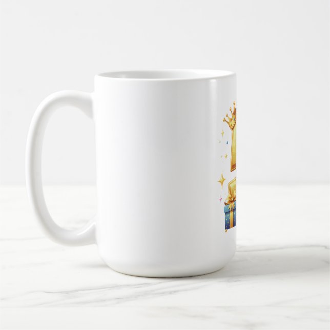Mug 5ème anniversaire en or (Gauche)