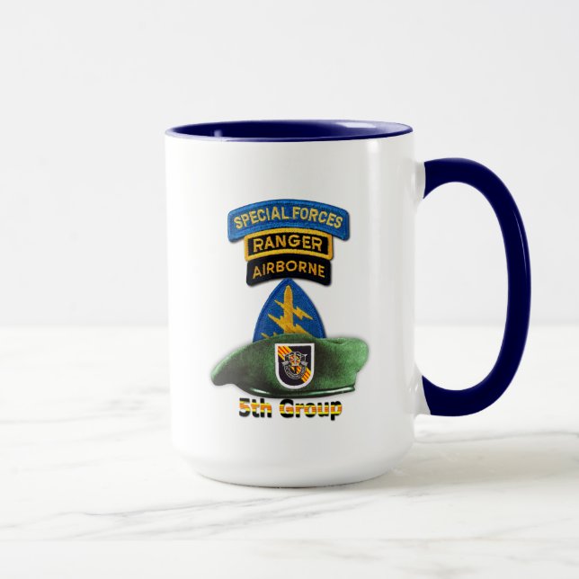 Mug 5ème Vétérinaires des bérets verts SFG SF de (Droite)