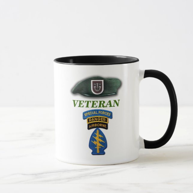 Mug 5th Special Forces Bérets Verts vétérans vétérans  (Droite)