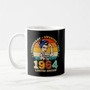Mug 60 ans 1964 Cadeaux Vintages Femmes 60e anniversai