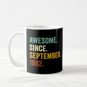 Mug 60 Ans Awesome depuis septembre 1962 60e Bir