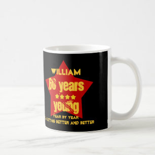 Mug 60 ans de jeune ou TOUTE ÉTOILE ROUGE de l'ANNÉE