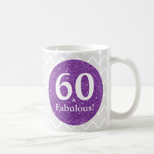 Mug 60 ans et Fabuleuse ! Anniversaire de soixantième  (Droite)