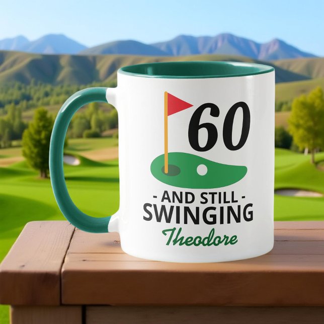 Mug 60 ans et toujours en swing, Funny 60th Birthday G (Créateur téléchargé)