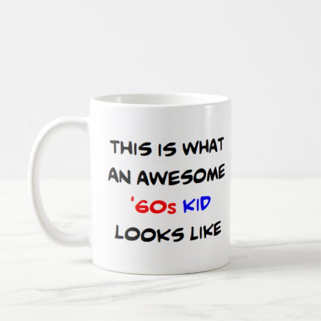 Mug 60 ans, génial (Gauche)