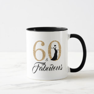 Mug 60 et anniversaire de parties scintillantes