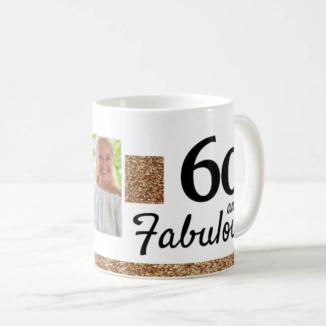 Mug 60 et Fabulous Gold Parties scintillant 2 Photo 60 (Devant droit)