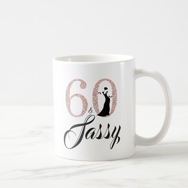 Mug 60 et Sassy Pink Parties scintillant 60e anniversa (Droite)