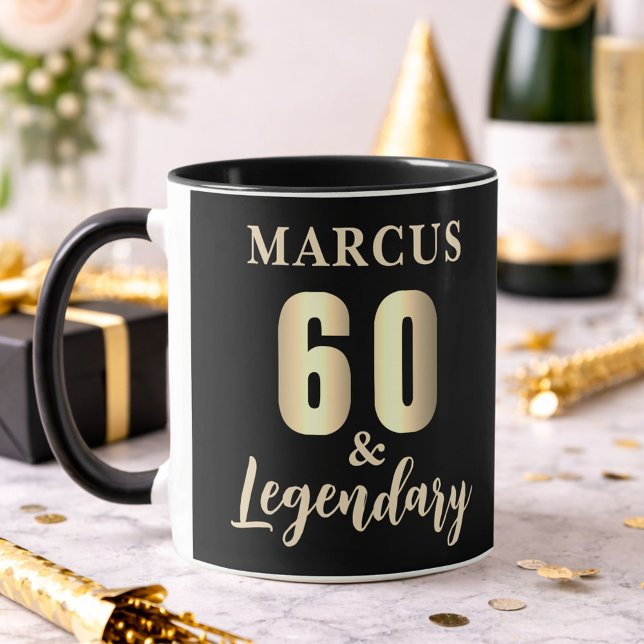 Mug 60 & Legendary Gold 60e Anniversaire  (Créateur téléchargé)