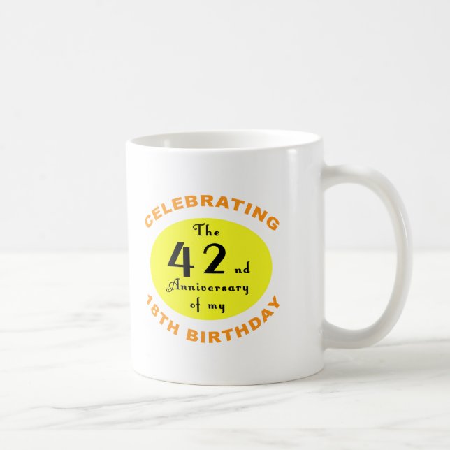 Mug 60e anniversaire Gag cadeau (Droite)