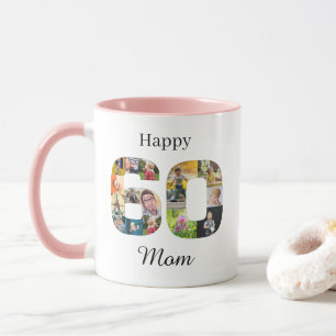 Mug 60e anniversaire Mère photo Instagram personnalisé