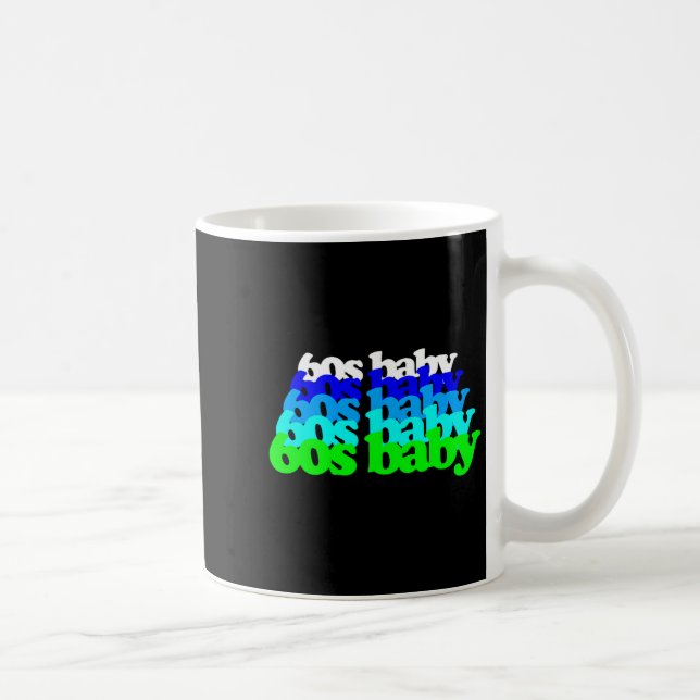 Mug 60s Baby 1960s Birthday Born Sixties Boomers Gen X (Droite)