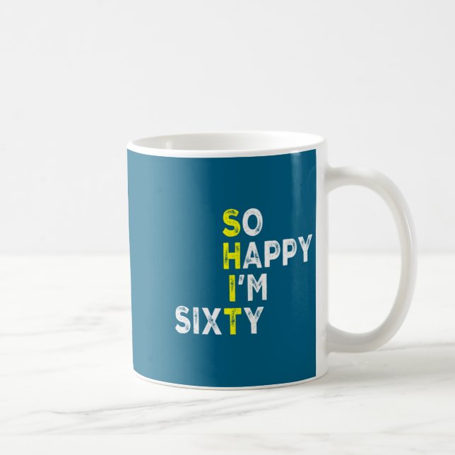 Mug 60th Birthday Man Woman 60 Years Bday Funny Gift Y (Droite)