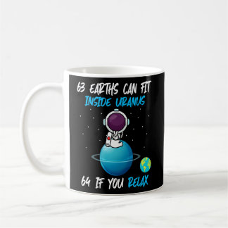 Mug 63 Terres Peuvent S'Adapter Dans Uranus Funny Astr