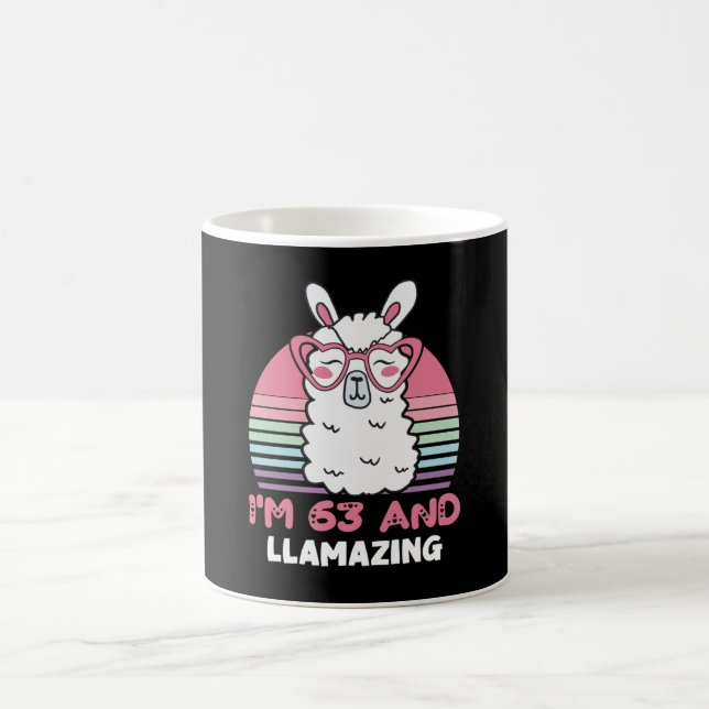 Mug 63 Year Old Bday Llamazing 63rd Birthday Llama (Centre)
