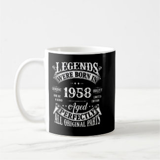 Mug 64e Anniversaire Les Légendes Vintages Nées En 195