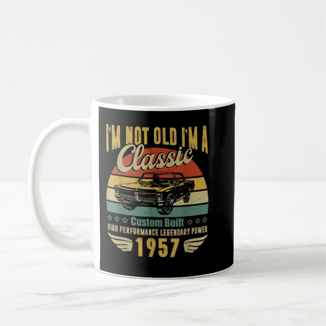 Mug 65e anniversaire Cadeaux pour hommes Retro 65e ann (Gauche)