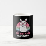 Mug 66e Birthday Llamazing Llama 66 Year Old Birthday<br><div class="desc">Rétro Vintage Style Birthday Poison Design Perfect To Pair With Short,  Leggings Or Jeans For A Casual Yet Trendy Look. Humorous Funny Humor Birthday Gift Outfit For Family Member,  Loved One Or Yourself. Matches Loads of Clothes. GET YOURS TODAY !</div>