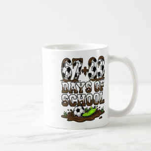 Mug 67 33 Jours D'école Drôle 100 Jours D'école Footba